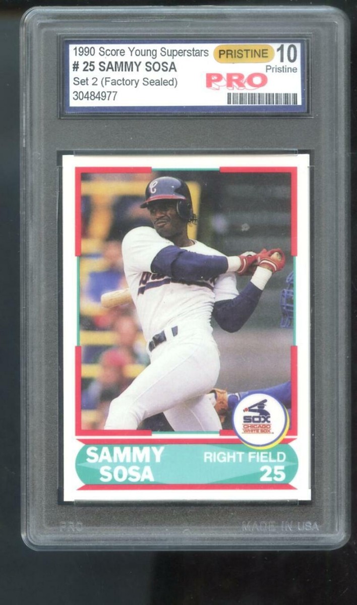 1990 Score Young Superstars #25 Sammy Sosa Rookie Graded