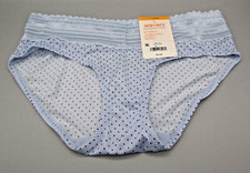 WARNER'S S 5 5609J Blue Dot Print No Pinching, No Problems Lace Hipster