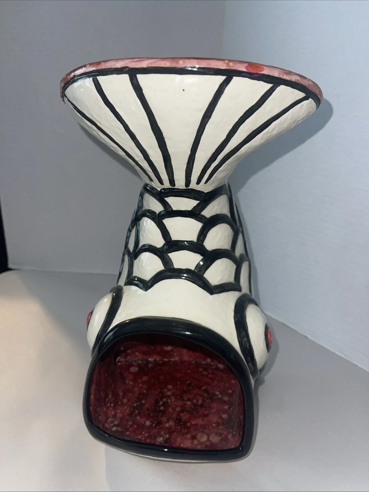 "Chimenea de mesa Tiki chimenea suculenta candelabro chimenea 11"" Fish Chiminea" Foto 3 de 4