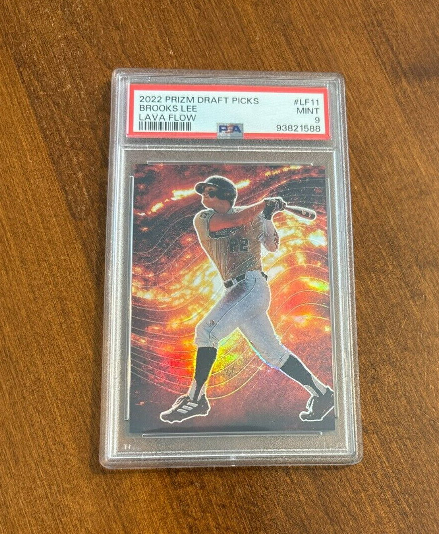 Brooks Lee 2022 Prizm Draft Picks Lava Flow LF11 Minnesota Twins Cal Poly PSA 9