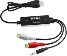 USB 2.0 Audio Capture Card for Windows 10/8.1/8 / 7 / and Mac OS 10.14 -