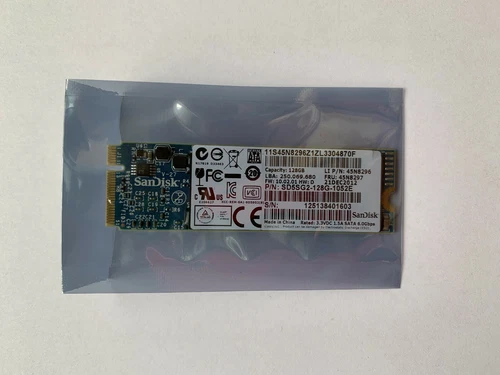 SD5SG2-128G-1052E 128GB SSD Lenovo GENUINE LABELED for Thinkpad X1 Carbon Laptop - Afbeelding 3 van 4