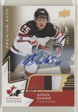2020 Team Canada Juniors Men's U-20 Autos 45/199 Aidan Dudas #41 Patch Auto r9d