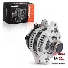 12V 130A Alternator, 7-Groove Decoupler Pulley, Clockwise