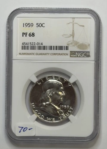 1959 50c Ben Franklin Half Dollar Proof NGC PF68 **HH2014