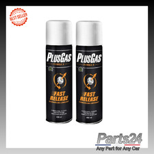 2x Plus Gas Releasing Fluid Aerosol Dismantle Lubricant Nuts 400ml