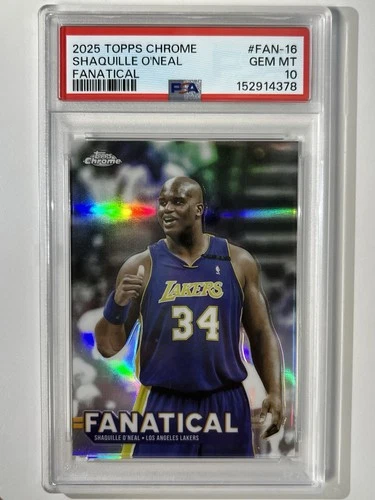 2025 Topps Chrome Shaquille O'Neal Base (PSA 10)