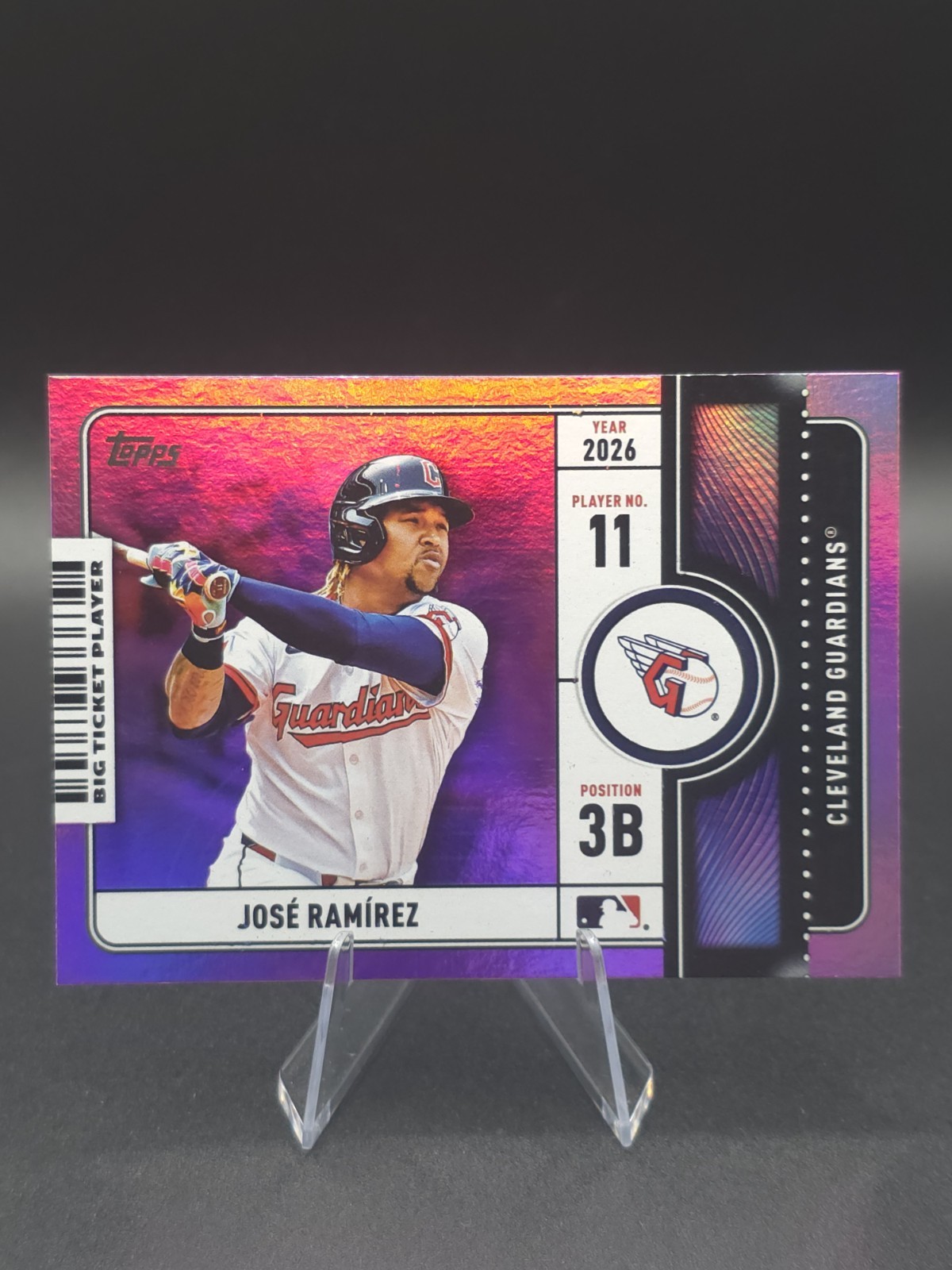 2026 Topps Series 1 Big Ticket Player Jose Ramirez BTP-9 PURPLE FOIL