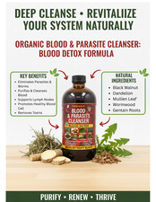 Blood & Parasite Cleanser Detox Formula 16 oz Bottle