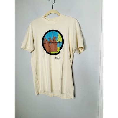 VINTAGE Stedman The Far Side Bear Hunting Comic Short Sleeves T-Shirt Size Large