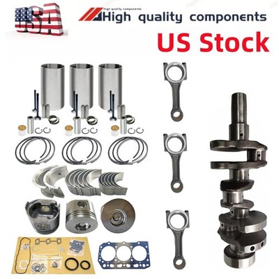 Overhaul Rebuild Kit Rod crankshaft for Yanmar 3TNV88-N5FA 3TNV88-GGE Engine