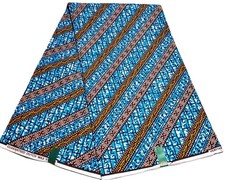 100 Cotton Dutch Wax African Print Style Fabric, Hollandais Style for Sewing...