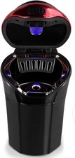 Auto Aschenbecher mit Deckel LED-Licht blau USB-Ladung
