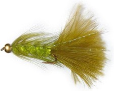 Creative Angler Gold Bead Flash Bugger Fly Fishing Trout Flies 1 Dozen