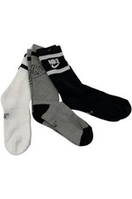 Nike Kids Boys Athletic Crew Dri-Fit 3-Pack Socks Black/Grey/White