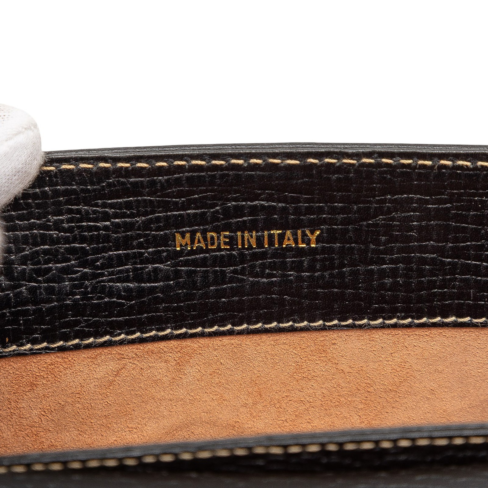 Authenticated LOEWE Leather Toggle Flap Crossbody… - image 6