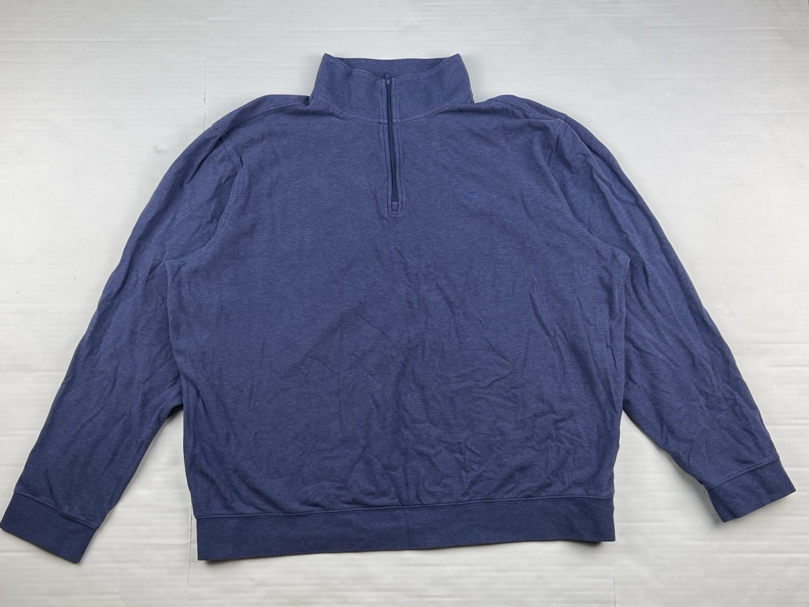 Southern Tide The Skipjack Men’s Blue 2XL 1/4 Zip Polo Long Sleeve Pullover