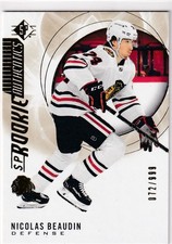 20/21 UD SP NICOLAS BEAUDIN RC ROOKIE AUTHENTICS GOLD /999 #133