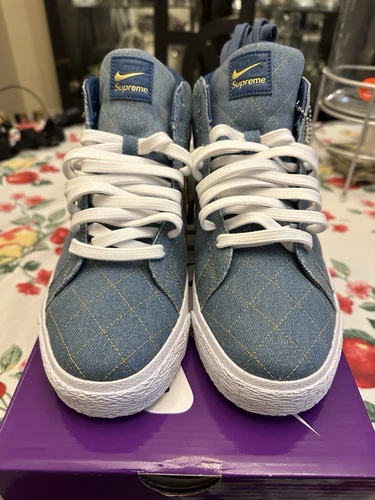 Taille 8,5 Blazer Nike Supreme x Zoom QS SB Mid Denim