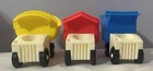 Vintage Fisher Price Little People Lot of 3 Trucks from Dump Truckers
