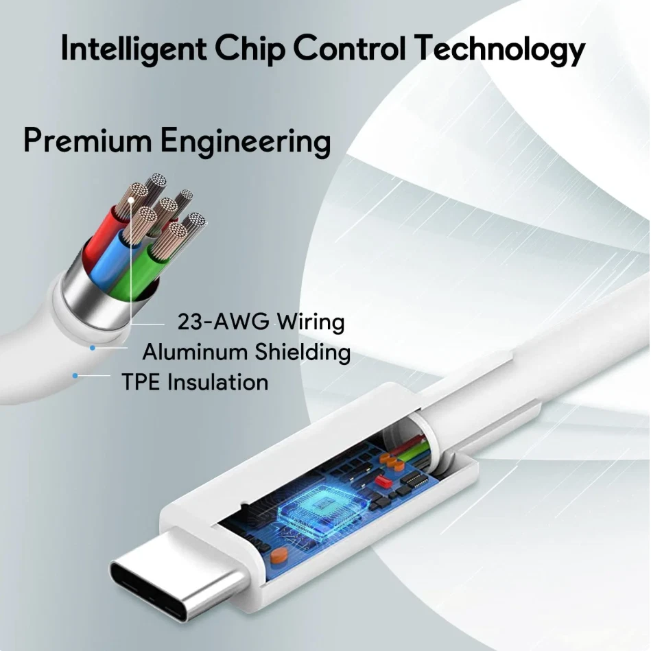 Adaptador de corriente USB-C de 96 W para MacBook Pro/Air, cargador rápido con cable de 6,6 pies - Nuevo Foto 4 de 4