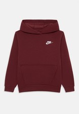 Nike Club Fleece Pullover Hoodie Dark Team Red Men  s Sweatshirt New