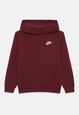 Nike Club Fleece Pullover Hoodie Dark Team Red Men s Sweatshirt New