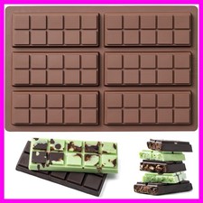 Chocolate Bar Mold,Non-Stick Chocolate Molds, 100% Food Grade Silicone Deep M...