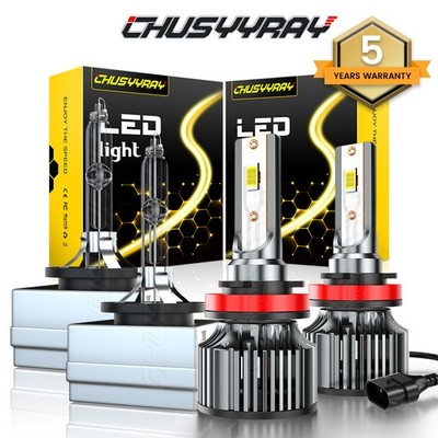 For Lincoln Navigator 2007-2017 4x 6000K LED Headlight Hi/Lo Beam&Fog Light Bulb