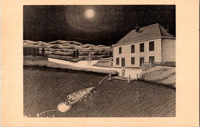MoMA Art Postcard: Peyronnet's Ferryman of the Moselle c.1936 Painting