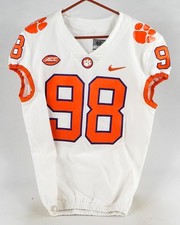 2018-22 Clemson Tigers #98 Game Issued White Jersey NP R 42 576