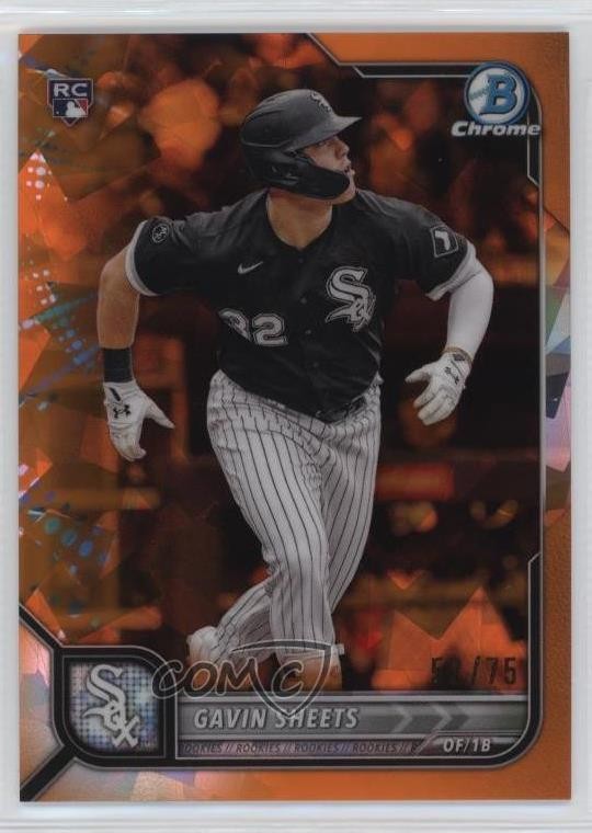 2022 Bowman Chrome Sapphire Edition Orange /75 Gavin Sheets #50 1u6