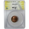 1941 D Lincoln Wheat Cent MS 65 RB ANACS Penny Uncirculated SKU:I27935 Denver Lincoln Wheat