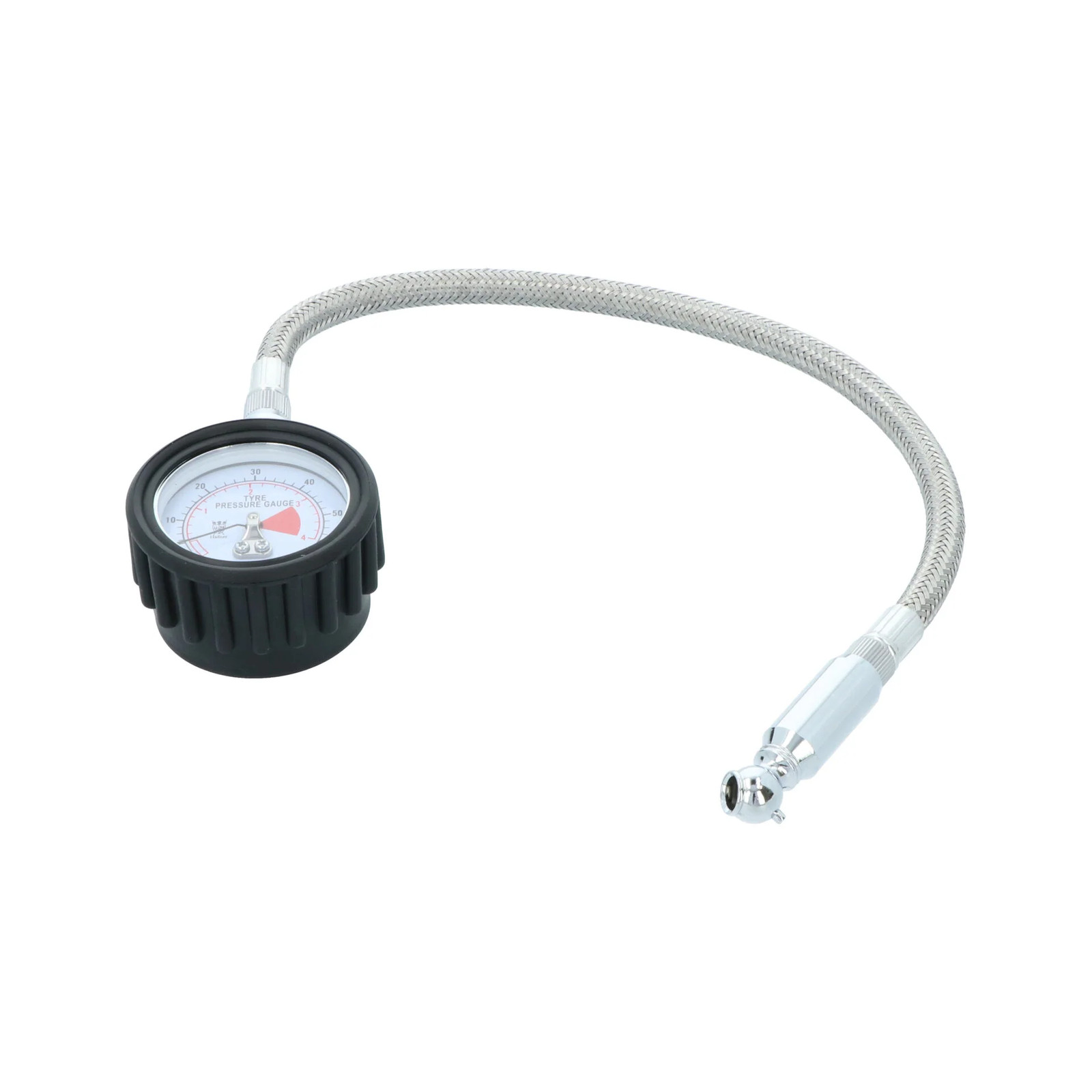 Manomètre à pneus robuste en acier robuste et cadran à aiguille premium
