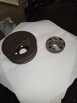 Toyota Land Cruiser 2f FJ40 2 Groove  Pulley Plus spacer