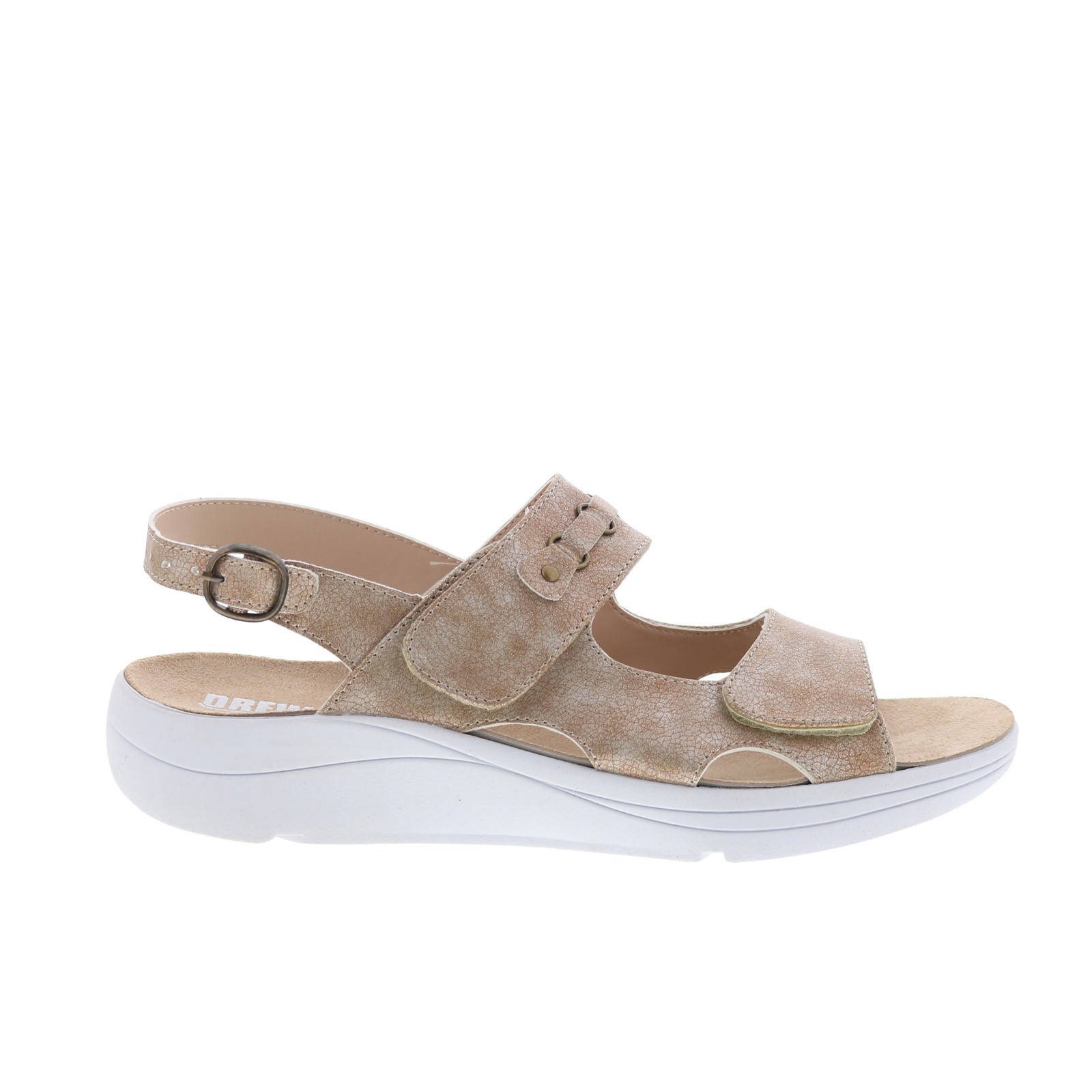 Drew Selina 17203-70 Womens Brown Synthetic Slingback Sandals Shoes