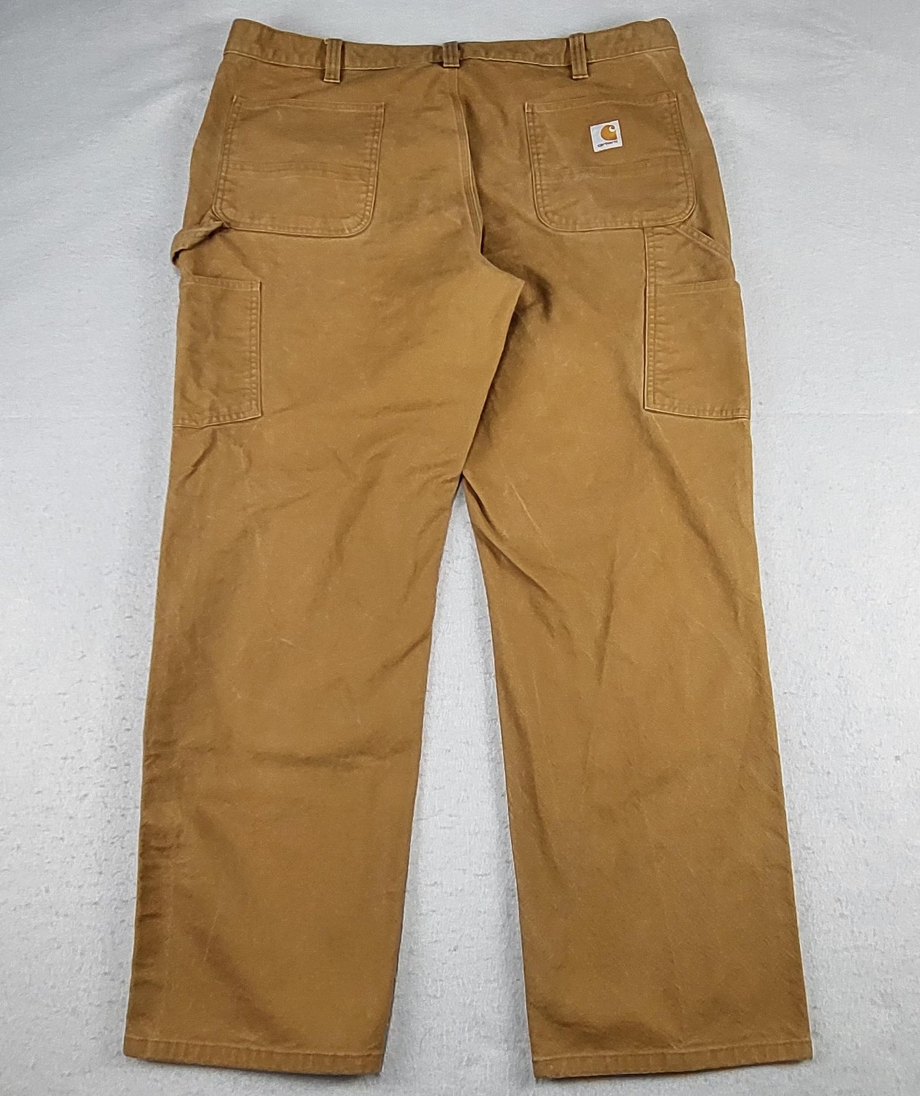 Carhartt Rugged Flex Pants Mens 42x32 Brown Duck Double Front Carpenter Work thumbnail 13