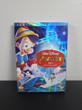 Pinocchio DVD, 2009, 2-Disc Set, 70th Anniversary Platinum Edition New Sealed