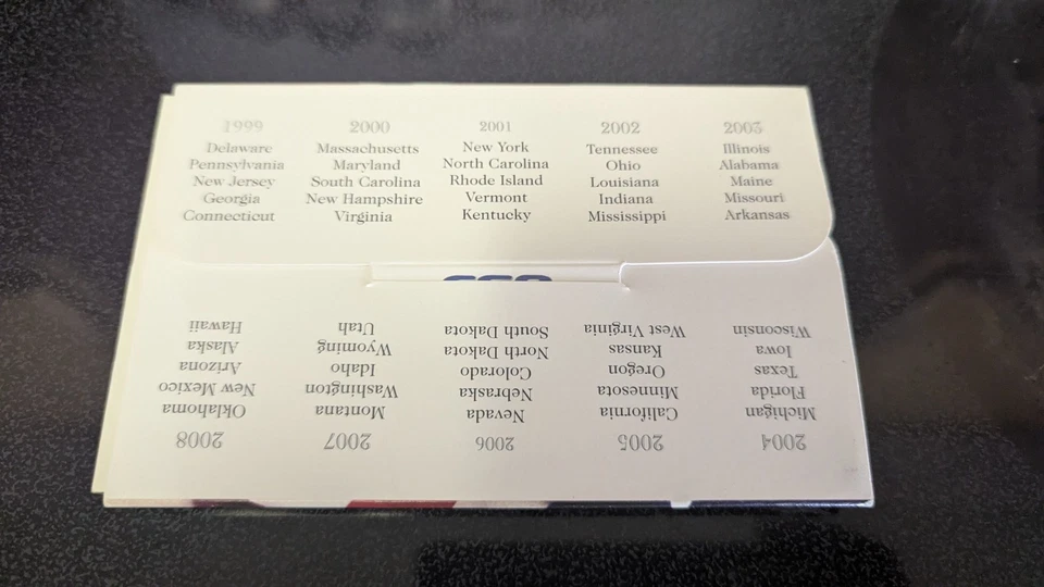 24k Gold Edition Plated 2001 Denver Mint State Quarter Collection Uncirculated - Image 2 of 4