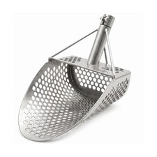 CKG Sand Scoop for Metal Detecting Heavy Duty Sand Sifter Scoop Stainless Ste...