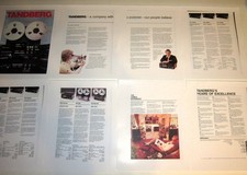 Tandberg 1985 Brochure 8 Pgs, 3014, 3012, TD-20A, 3012,3009 Info+Specs, Articles