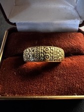 Alex Sepkus 18k Yellow Gold Carved Band ring
