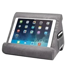 Ontel Pillow Pad Gray Deluxe Multi Angle Soft Tablet Stand NEW - Free Shipping 