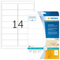 Herma Folien-Etiketten Special 99,1 X 38,1 Mm Transparent 350 Etiketten