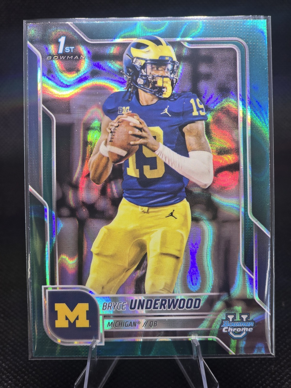 2025 Bowman University Chrome - Bryce Underwood #196 Teal Lava Refractor (RC)