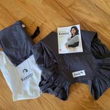 Konny Original Baby Carrier Infant Newborn Wrap Flex  XL Charcoal Free shipping