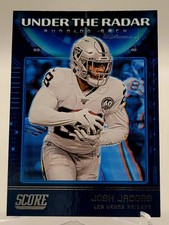 2020 SCORE JOSH JACOBS UNDER THE RADAR FOOTBALL CARD RAIDERS NFL panini