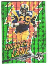 2023 Panini Mosaic Eric Dickerson #TL-ED Thunder Lane Mosaic Green