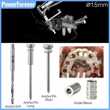   1.5 Dental Anchor Pin Guided Twist Drill Sleeve Locator Fix Implant Guide Plate