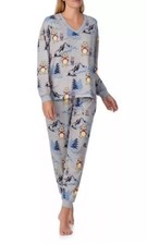 NEW Disney Winnie The Pooh Women's Pajama Set Medium, Cozy Sleepwear